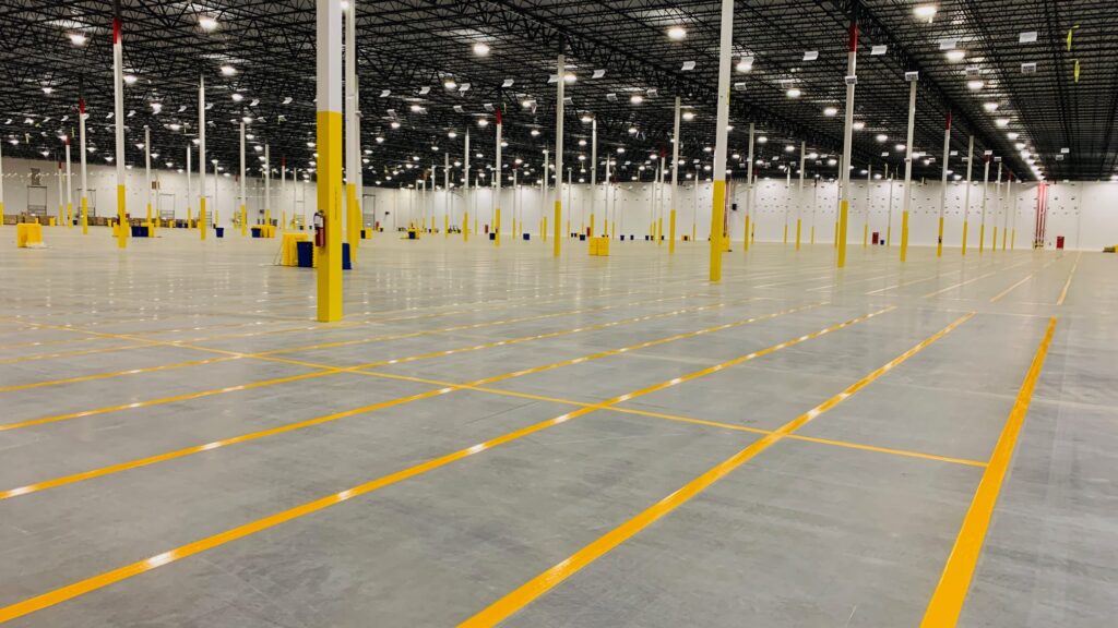 Atlanta warehouse floor striping